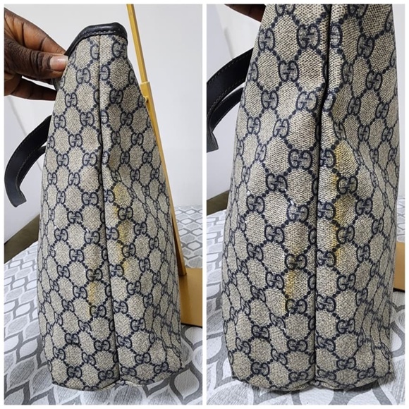 Authentic Gucci GG Supreme Tote Bag Beige/Dark brown - Picture 15 of 15